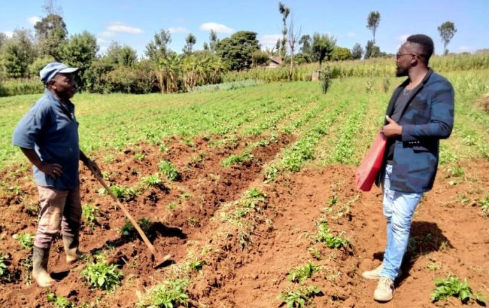 An image of John on his farm