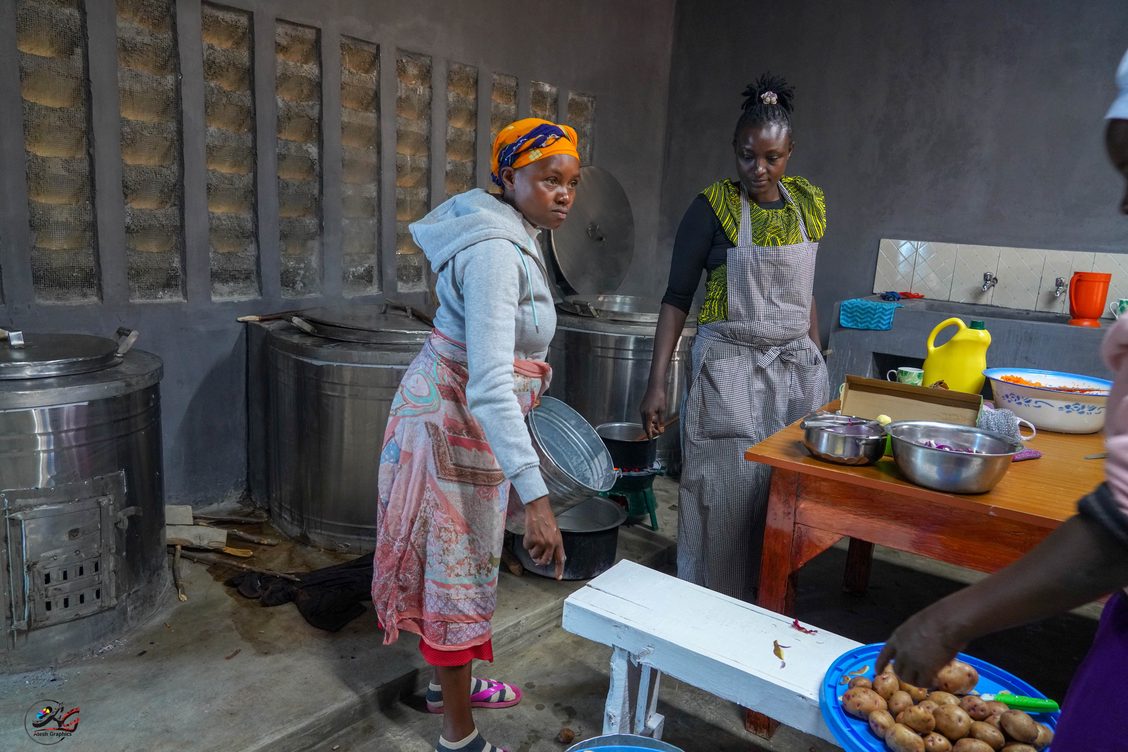 Inside the kitchen